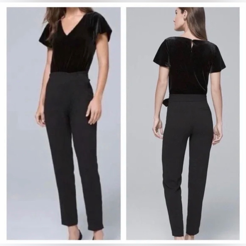 WHBM Velvet Black Jumpsuit
